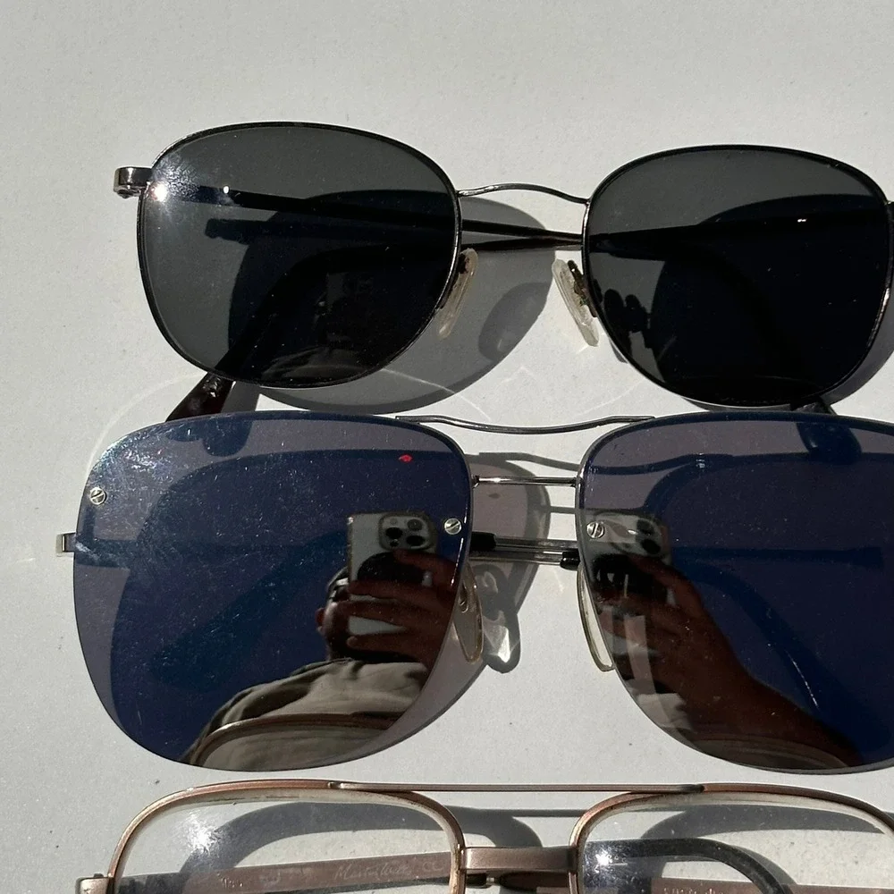 Vintage Sunglasses Eyeglasses Lot 4 Pairs Aviator Metal Frames Marty West